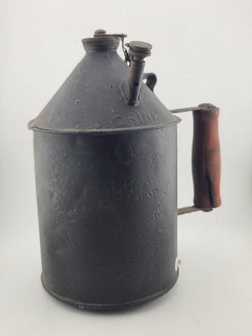 Rare Antique Railroad Water Drinking Can Steel Jug Section Gang Track Worker