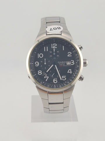 MENS CASIO OCEANUS OC 501 CHRONOGRAPH ANALOG WATCH 2714 MOV 100M. New Battery.