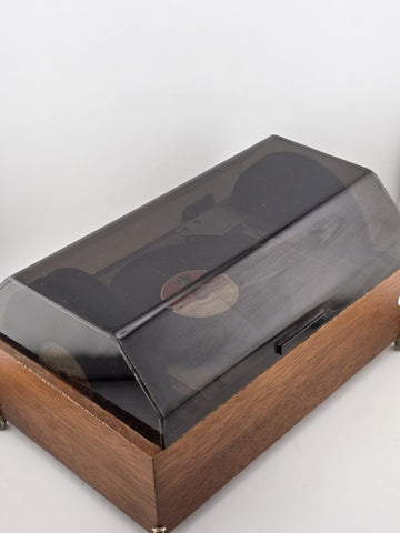 RARE VINTAGE FUJI JAPAN - LADOR SYMPHONION MUSIC BOX w/ 8 DISCS. WORKS. READ.