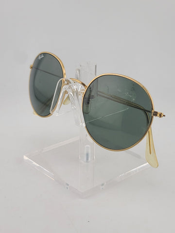 Rare 1980s 52/21mm VINTAGE B&L RAY BAN USA ROUND AVIATOR SUNGLASSES