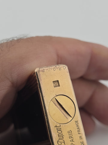 Vintage Authentic St Dupont Laque De Chine France Gold Plated Ligne 1 Lighter