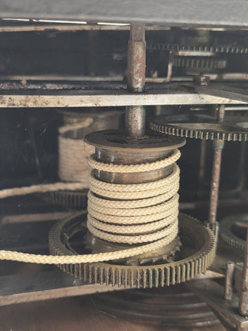 Rare Antique 1850's French Comtoise/Morbier Hanging Clock Movement. Untested.