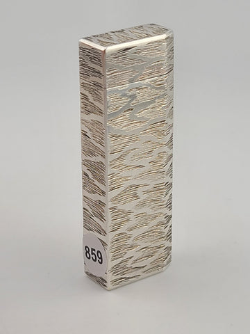 Rate Vintage Cartier Paris 30 Micron Silver Plated Gas Lighter, Bark Design Read
