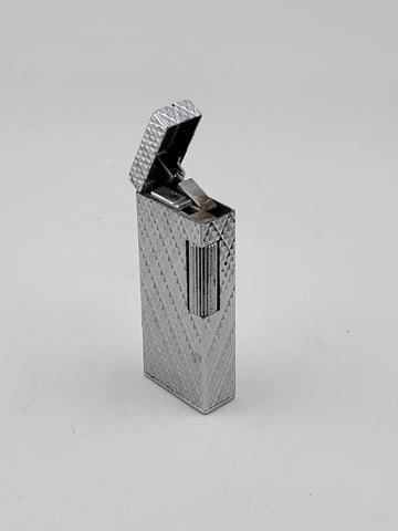 Rare OOK Kreisler KS1 Lighter Silver Toned Diamond Pattern. Japan. Untested.