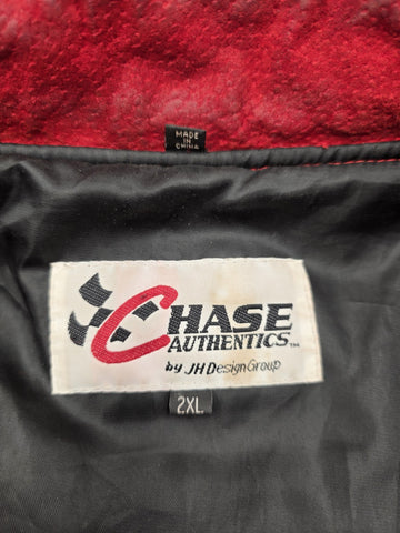 NASCAR Chase Authentics Dale Earnhardt Jr Budweiser Racing Jacket Sz 2XL Red