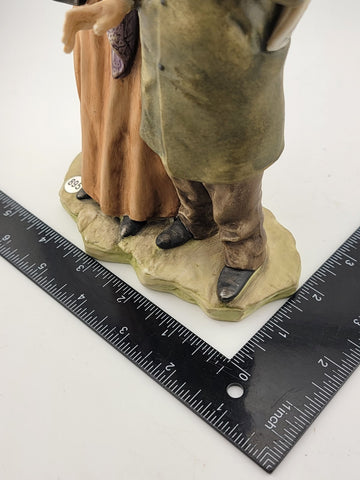 Vintage 1960s Italy  Giuseppe Capodimonte, The Promenada, Hand Painted Porcelain