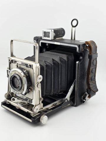 Graflex Crown Graphic 4x5 Camera Kodak Ektar 101mm f4.5 Flash Supermatic. Read.