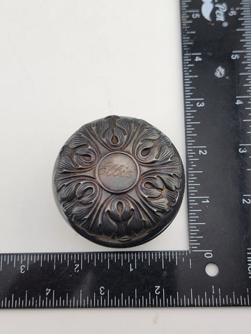 ANTIQUE VICTORIAN GORHAM STERLING SILVER TOY YOYO REPOUSSE LEAVES Steel Body