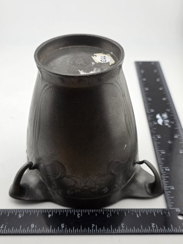Rare Antique Kayserzinn 4394 Art Nouveau Jugendstil Pewter Vase c1900 German