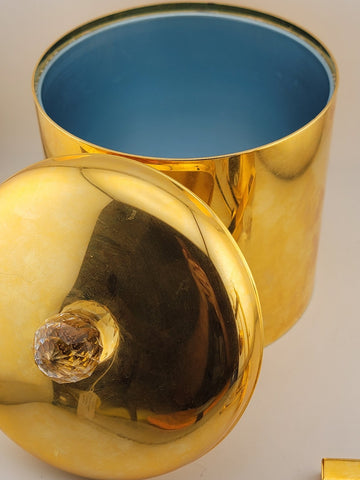 ViSet Of Valerio Albarello 24k Gold Electroplated Swarovski Crystal Cocktail Set