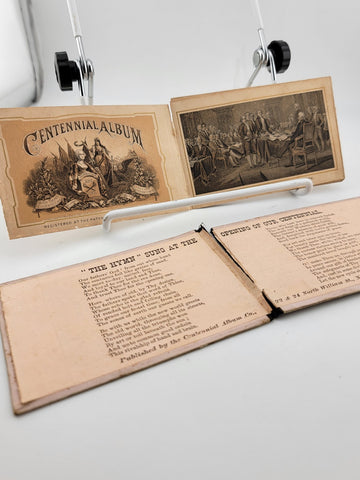 Civil War/ Indian War Era Centennial pocket album 1776-1876. Complete Booklet.