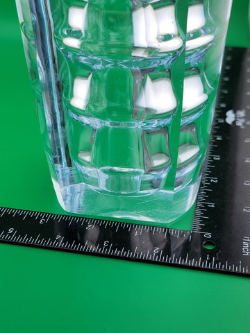 ORREFORS 1930s Edvin Ohrstrom Öhrström RARE Ribbed Optic Glass  Vase, Sweden