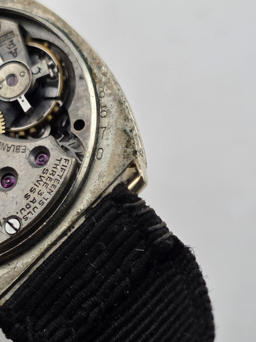 Rare Antique C 1915 E. Blancpain Swiss Manual 15j Watch. Engraved Case.  Working