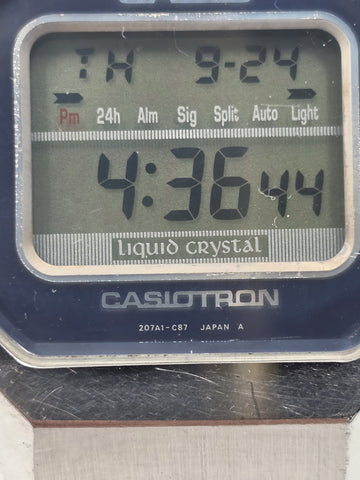 Rare Vtg 1970s Casio Casiotron TRN-01M 207A1-C87 LCD Digital Watch Japan. Works
