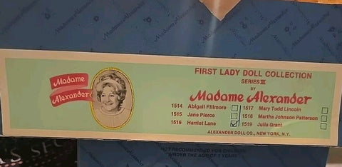 Madame Alexander First Ladies of the United States Doll Series III. Julia Grant.