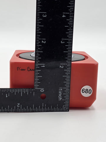 Rare 1970 Pierre Cardin Midcentury Red Plastic French Table Lighter. Untested