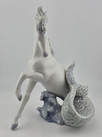 Ultra Rare Lladro Spain Retired 01008063 TRITON I -Glazed Finish Ltd. Ed. Mint.