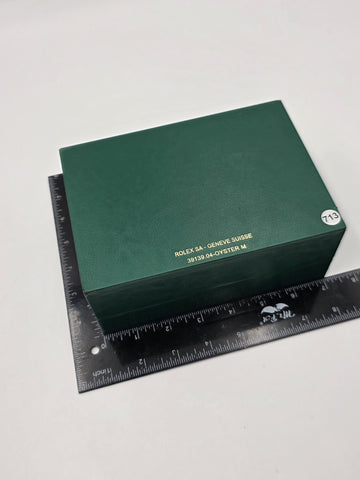 Vintage Rolex 39139.04 Oyster M Green Watch Presentation Box Genuine Swiss