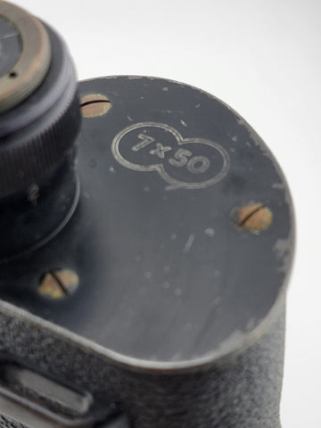 WWII Era SARD Square D Co 7 X 50 Binoculars w/Case Bu. Aero. US Navy Mark 21.