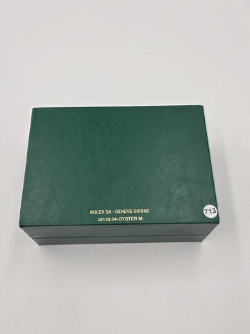 Vintage Rolex 39139.04 Oyster M Green Watch Presentation Box Genuine Swiss