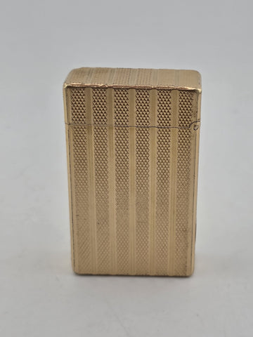 Vintage Collectible Authentic St Dupont France Gold Plated Ligne 1 Lighter.
