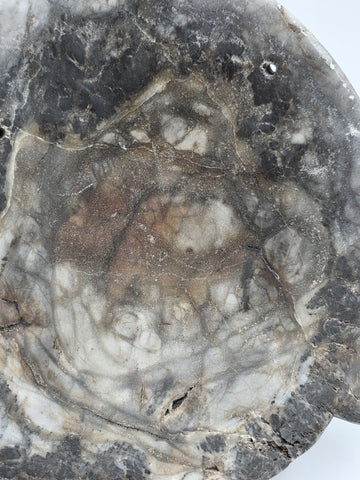 Antique Large Mayan Aztec Style Stone Tribal Ceremonial Mask Inlay 9” Statue