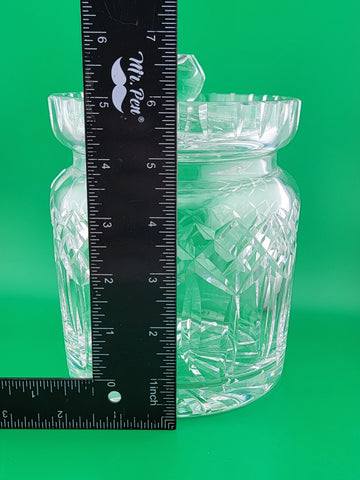 Vintage Waterford Crystal Lismore Lidded Biscuit Barrel Jar Canister Ireland