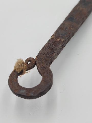 Antique Copper and Wrought Iron Frying Pan Shaped Clock - New Movement. Works