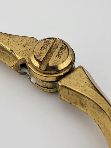 Vintage W&HC Brass & Stainless Steel Nautical Navigators Map Chart Caliper