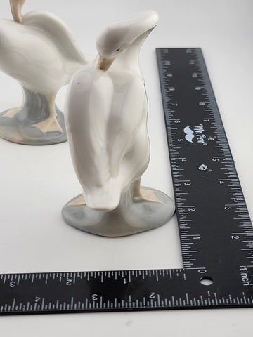 Set Of 2 Lladro Figurine “LITTLE DUCK” Duck/Goose Standing Preening 4553 Retired