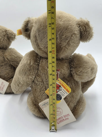 Rare Set Of 3 1982 Steiff Museum Teddy Bear Hand Signed Mohair Giengen Brenz