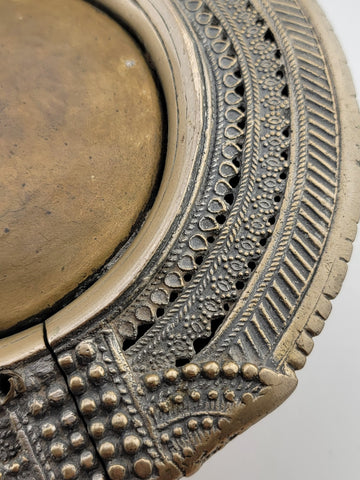 Rare Antique 19th c. African Tribal Bronze Slave Anklet Bracelet Bangle Ashtray.