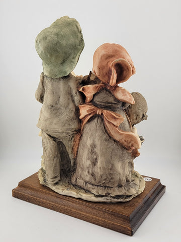 Vintage Giuseppe Armani LE Capodimonte Sculpture, 4 Children Playing Instruments