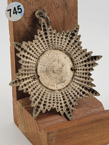 Ultra Rare Antique 19th Century Fraternal Schlaraffia Francofurta Medal.