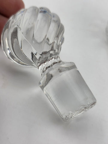 Vintage Baccarat Bambous / Swirl Bamboo Perfume Bottle