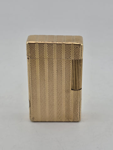 Vintage Collectible Authentic St Dupont France Gold Plated Ligne 1 Lighter.