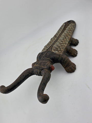 Antique Cast Iron Scarab Beetle Boot Jack Mfd. Spaulding Metal Works Nashua NH