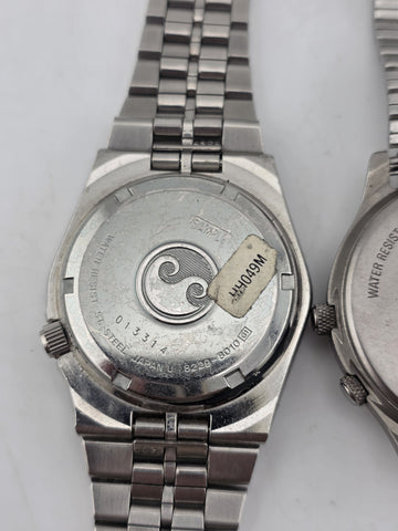 Vtg Seiko Lot Of 5 Collector World Timer Titanium Alarm Chronograph Watches Read