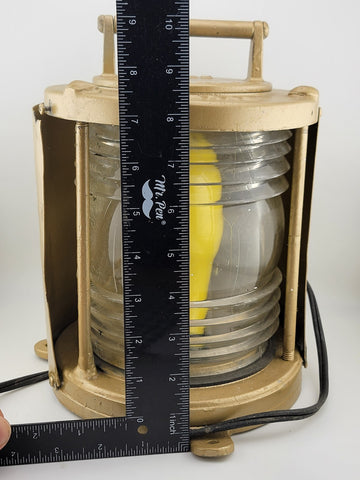 Rare Vintage Original Perko USCG Ships Masthead Light W New Cable. Works.