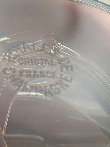 Vintage Royales de Champagne Frosted and Clear Crystal Cockatoo Bird Figurine