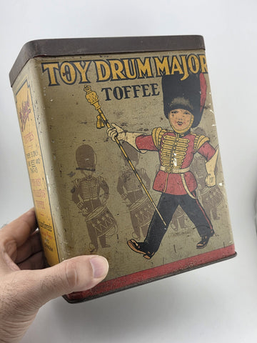 Rare Antique Fillery’s Toy Drum Major Toffee Tin Can Birmingham England Guard