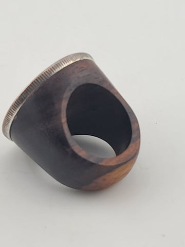 1936 Texas Independence Centennial Half Dollar Coin Ring Remember the Alamo.