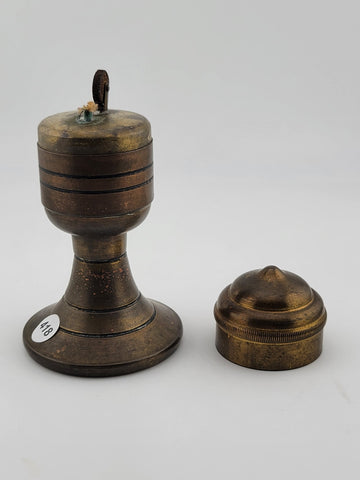 RARE COLLECTIBLE ANTIQUE  1920 'MOKO' DRGM BRASS PETROL TABLE LIGHTER, GERMANY