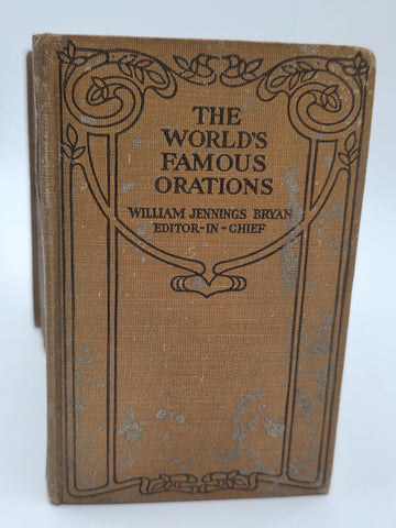 The World's Famous Orations 1906 Complete Vintage Set Vol. 1-10 by William Bryan