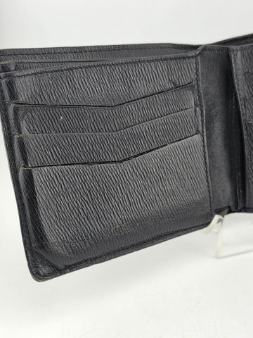 Vintage ST. DUPONT PARIS Soft Black Leather Bifold Wallet Rare 5” Long. 6 Slots