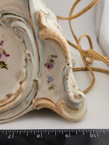 Rare Antique Rudolstadt Germany Porcelain United Electric Clock. Working Cond.