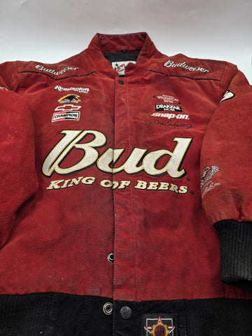 NASCAR Chase Authentics Dale Earnhardt Jr Budweiser Racing Jacket Sz 2XL Red