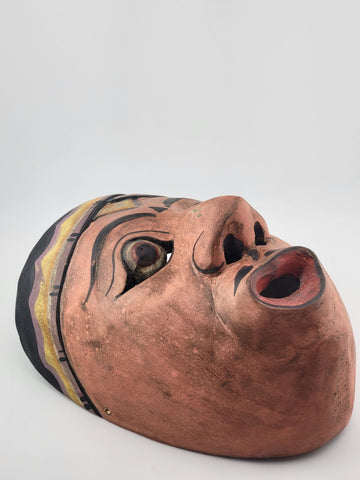 Antique Balinese Carved Wooden Dance Mask. beautiful collection & display piece