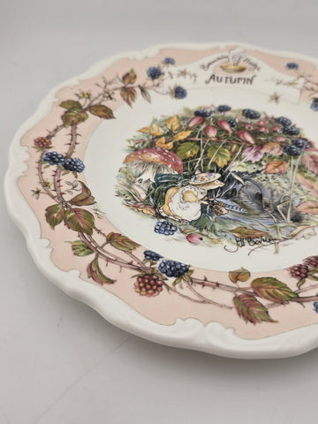 Collectible Royal Doulton Brambly Hedge Autumn Teacup/Coffee Mug & dessert plate