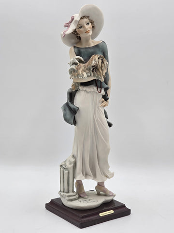 Giuseppe Armani Capodimonte Figurine Sophia W Puppy Porcelain Sculpture 0636C